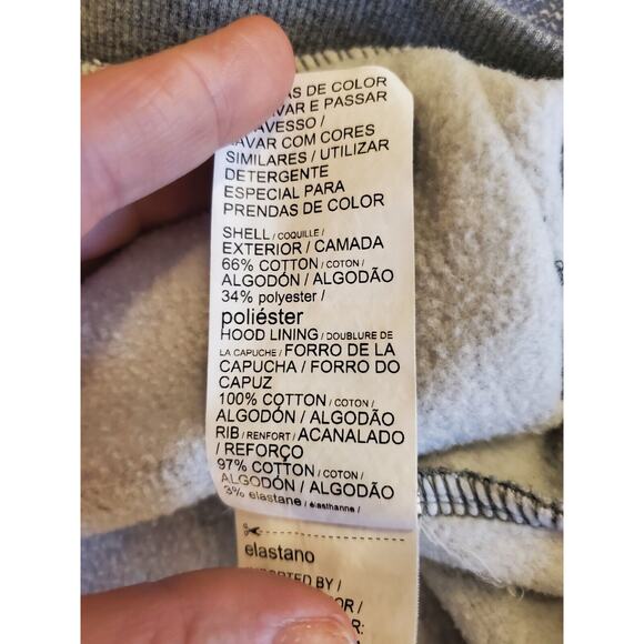 Puma Hoodie M Gray Big Logo Pullover Hooded Sweatshirt Graphic Print Women's - Picture 7 of 7